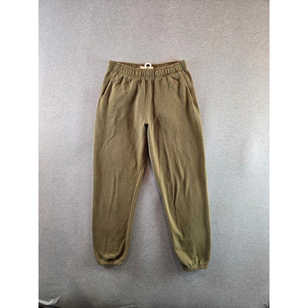 Buck Mason Sweatpants Mens Small Olive Green Cotton Joggers French Terry Casual